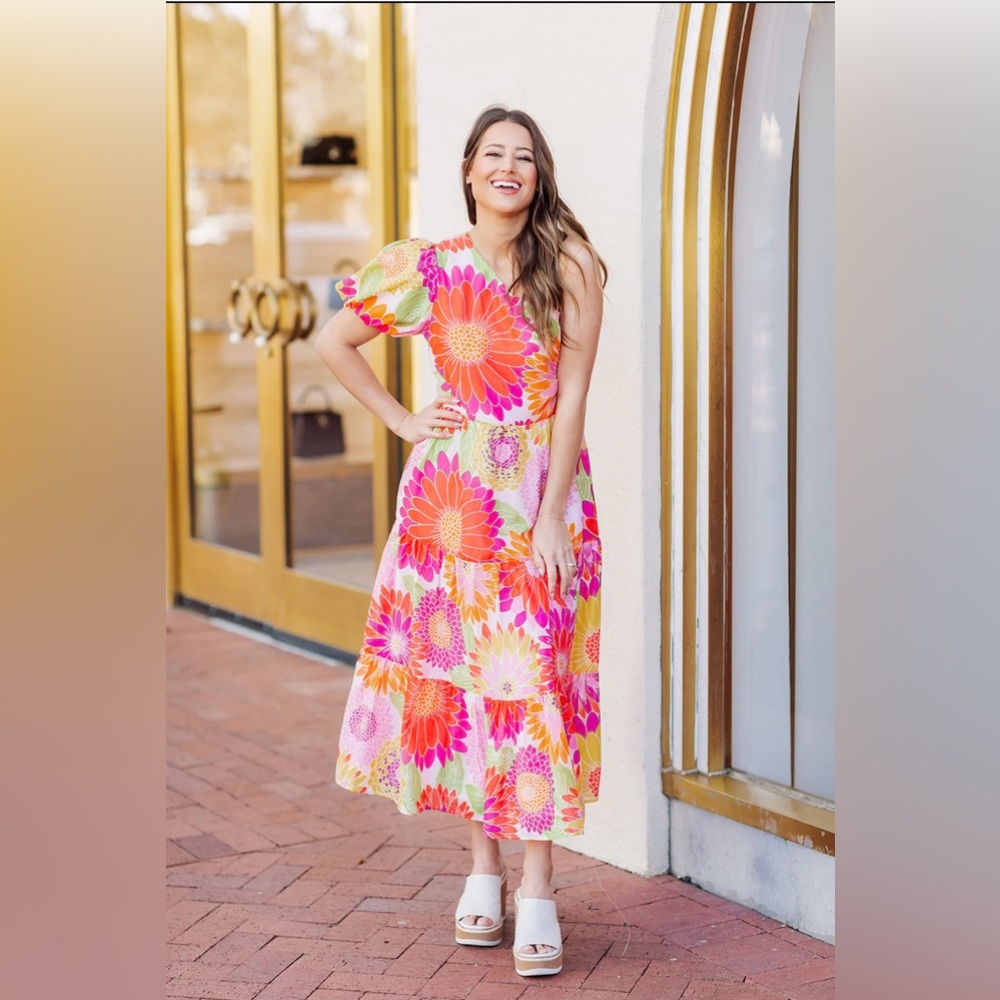 J. Marie Leilani One Shoulder Dress NWT 🌸🌺🌷🌹